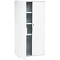 Iceberg® Officeworks® Polyethylene Storage Cabinet, Non-Assembled, 66Hx33Wx18D, Platinum