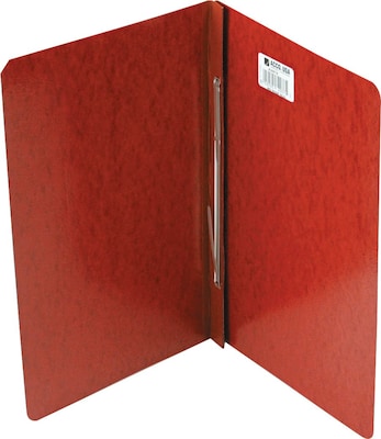 ACCO PRESSTEX® Report Cover Side Bound, Red, 8 1/2 centers, Legal size 8 1/2 x 14