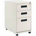 Alera™ Mobile File Pedestals with Recessed Pulls; 3-Drawer, 23-1/4D, Putty