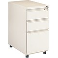 Alera™ Mobile File Pedestals with Full-Length Pulls; 3-Drawer, 23D, Putty