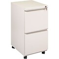 Alera 19 Deep, 2 Drawer Full Length Pull Mobile Vertical File Cabinet, Putty