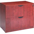 Alera® Valencia Series 2-Drawer Exec Lateral File Cabinet, Medium Cherry Finish, Legal (VA513622MC)