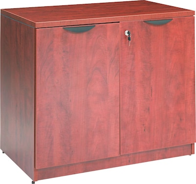 Alera Valencia Series Storage Cabinet, 34.13w x 22.78d x 29h, Medium Cherry (VA613622MC)