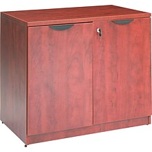 Alera Valencia Series Storage Cabinet, 34.13w x 22.78d x 29h, Medium Cherry (VA613622MC)