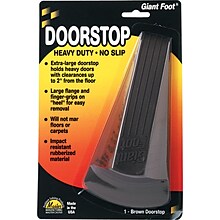 Master Giant Foot Rubber Doorstop, Brown, Each (00964)