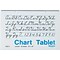 Pacon Two-Hole Punched Chart Tablet with Cursive Cover, 24 x 16, Unruled, 25 Sheets/Pk