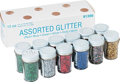 Glitter Sparkling Crystals 0.75oz 12/Pk
