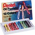 Pentel® Oil Pastel Set With Carrying Case, Assorted, 12/Set