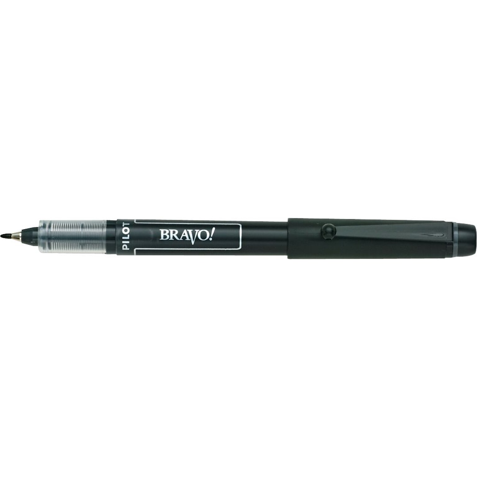 Pilot Bravo! Liquid Ink Marker Pen, Bold Tip, Black Ink (11034)