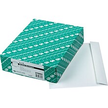 Quality Park Gummed Catalog Envelope, 9 x 12, Woven White, 100/Box (37693)