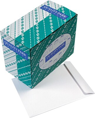 Quality Park Gummed Catalog Envelope, 10 x 13, Woven White, 250/Box (41689)
