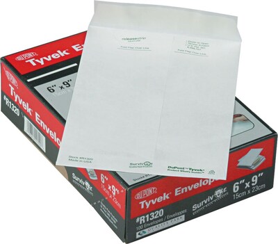Quality Park Self-Adhesive Envelope, #55, 14-lb., White, 6 x 9, 100/Bx