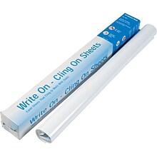National® Write On-Cling Perforated Poly Static Sheets™, White, 27 x 34, 35 Sheets/Pad