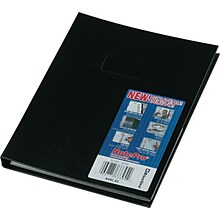Blueline NotePro 1-Subject Professional Notebooks, 7.25 x 9.25, Quad, 96 Sheets, Black (REDA44C81)