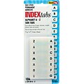 BTE A-Z Hanging Folder Tabs, 7/16 x 1, White, 104/Pack (31005)