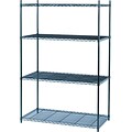 Safco® Industrial Wire Shelving, Starter Kit, 48Wx24D