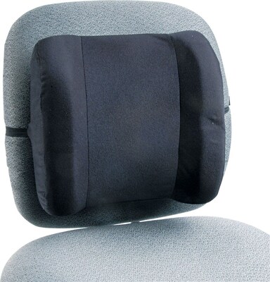 Safco® Remedease High Profile Backrest, Black, 12 1/2"H x 13"W x 4 1/2"D