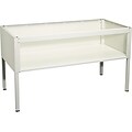 Safco E-Z Sort® Table Base With Shelf; Light Gray