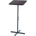 Safco® Adjustable Speaker Stands, Mahogany (8921MH)