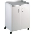 Safco1-Shelf Wood Laminate Mobile Refreshment Cart, Gray (8953GR)