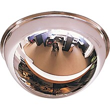 See All Full Dome Convex Safety/Security Mirror, 18 dia., 300 sq. ft. Viewing Area