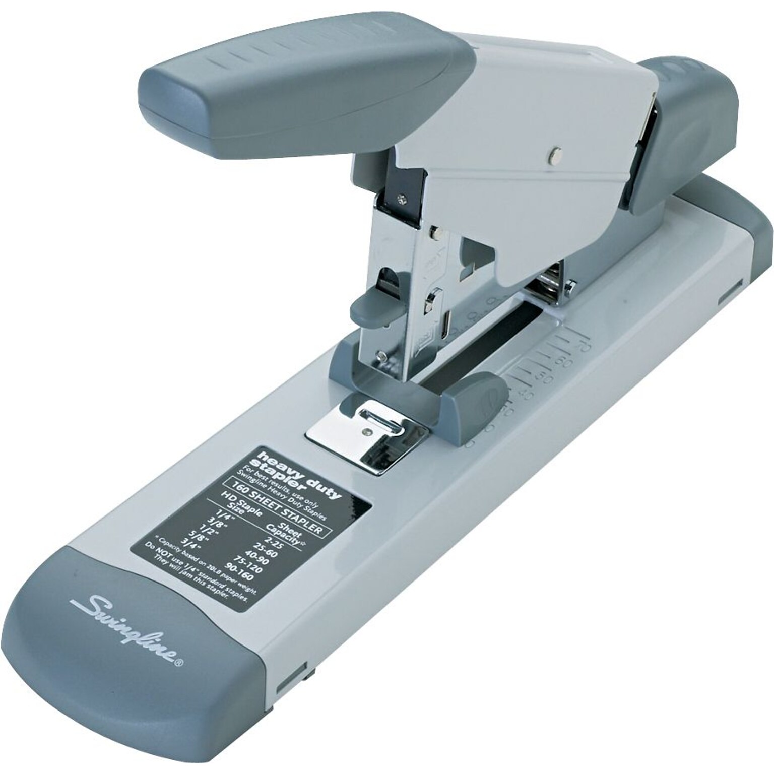 Swingline Heavy Duty Desktop Stapler, 160-Sheet Capacity, Gray/Silver (39002)