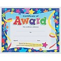 Trend Enterprises© Certificate of Award Certificates, Assorted Colors, 8 1/2H x 11W, 30/Pk