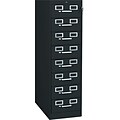 Tennsco 8-Drawer Multi Media Card File for 3x5 and 4x6 Cards, Black