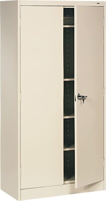 Tennsco® Standard Steel Storage Cabinet, Non-Assembled, 72Hx36Wx18D, Putty