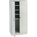 Tennsco Deluxe Steel Storage Cabinet, 4-Shelf, Light Gray, 78H x 36W x 24D