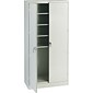 Tennsco® Deluxe Steel Storage Cabinet, Non-Assembled, 78Hx36Wx18D", Light Gray