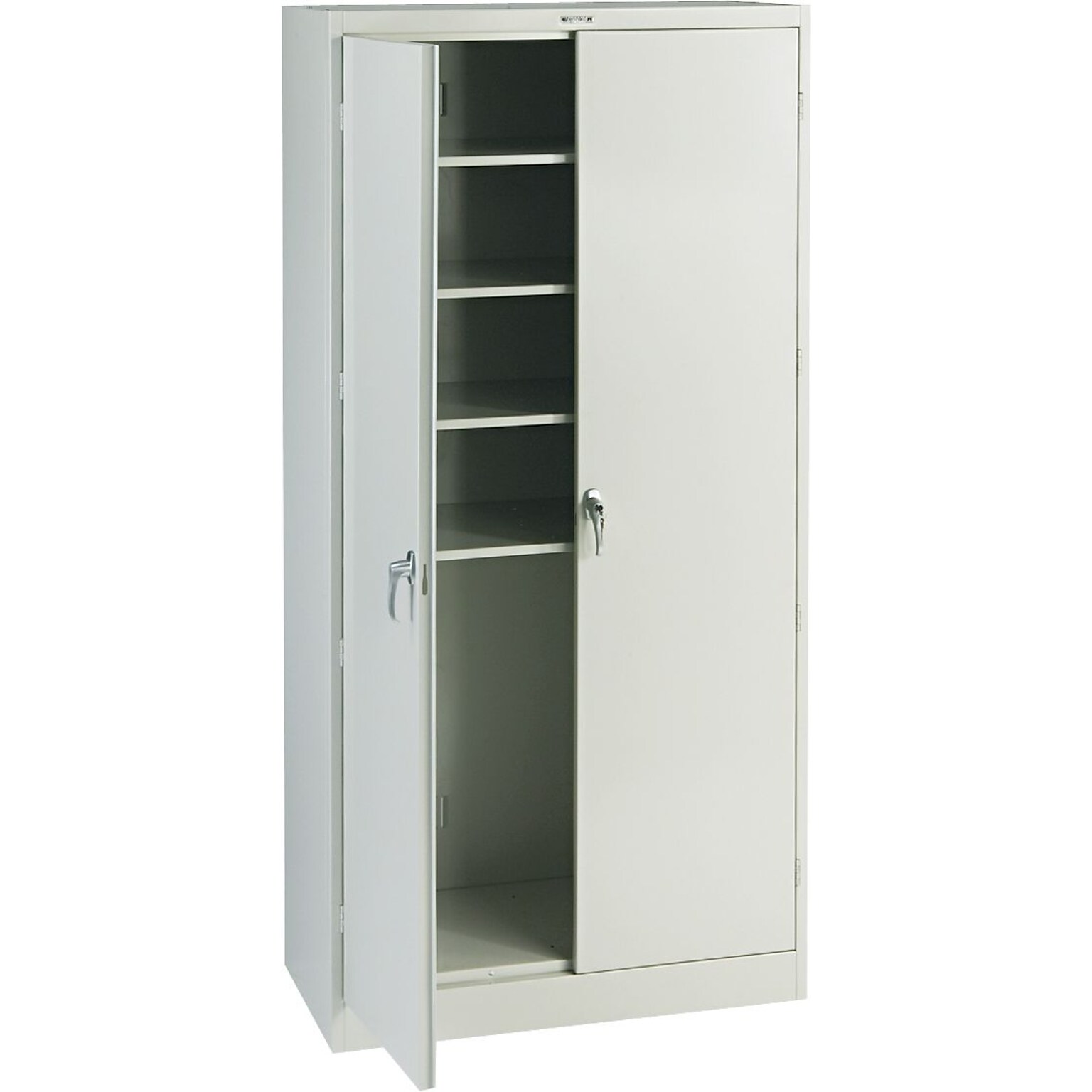 Tennsco® Deluxe Steel Storage Cabinet, Non-Assembled, 78Hx36Wx18D, Light Gray
