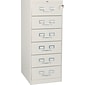 6-Drawer Multimedia Cabinet For 6 x 9 Cards; Putty; 32,600 Card Capacity; 52Hx21-1/4Wx28-1/2"D