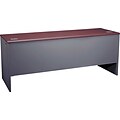 HON® 38000 Series Steel Kneespace Credenza with Locks, Charcoal, 72W x 24D x 29 1/2H