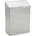 HOSPECO Feminine Hygiene Waste Receptacle, Stainless Steel, Each (ND-1E)