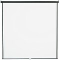Quartet® Wall/Ceiling Projection Screen, Black Frame, 84 x 84