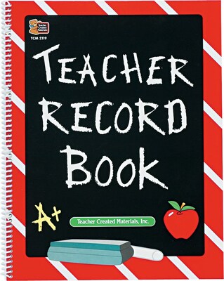 Teacher Created Resources Record Book, Spiral-Bound, 8 1/2 x 11, 64 Pages (TCR2119)