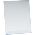 Staples® Superior Image® 11 x 8 1/2 Acrylic Sign Holder, Slanted Style, Top Load (590501)