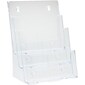 Staples® Acrylic Wall Literature Holders, 8.25" x 11.7", 3-Tier, Multi-Pocket (77301)