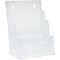 Staples® Acrylic Wall Literature Holders, 8.25 x 11.7, 3-Tier, Multi-Pocket (77301)