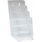 Deflecto® DocuHolder® Literature Holder, 4.875 x 10, Crystal Clear Plastic, 4/Carton (77701)