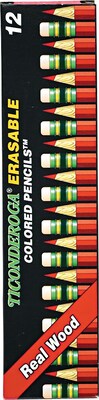Dixon Ticonderoga Colored Pencils, Carmine Red, Dozen (14259)