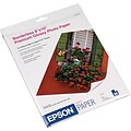 Epson Photo-Quality Inkjet Paper, Premium, Glossy, 68 lbs., 8 x 10, 20 Sheets/Pk