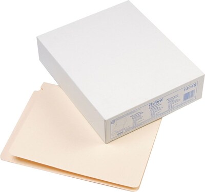 Pendaflex® Manila Laminated End-Tab Folders with 1 Fastener, Letter Size, 50/Bx (13140)