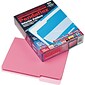 Pendaflex Interior Folder, Pink, LETTER-size Holds 8 1/2" x 11", 100/Bx