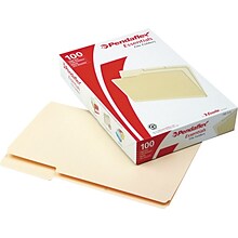 Pendaflex File Folder, 1/3 Tab Cut, Manila, Legal Size, 100/Box