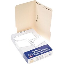 Pendaflex Fastener Folders, 1 Fasteners, 1/3 Cut Tabs, Legal, Manila, 50/Box (FM310)
