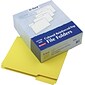 Esselte Reinforced Top File Folder, 1/3 Tab Cut, Yellow, LETTER-size Holds 8 1/2" x 11", 100/Bx
