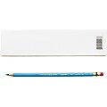 Sanford Col-Erase Pencils with Erasers, Non-Photo Blue