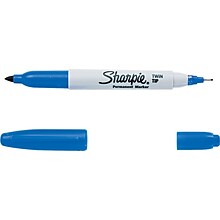 Sharpie Permanent Marker, Twin Tip, Blue (32003)